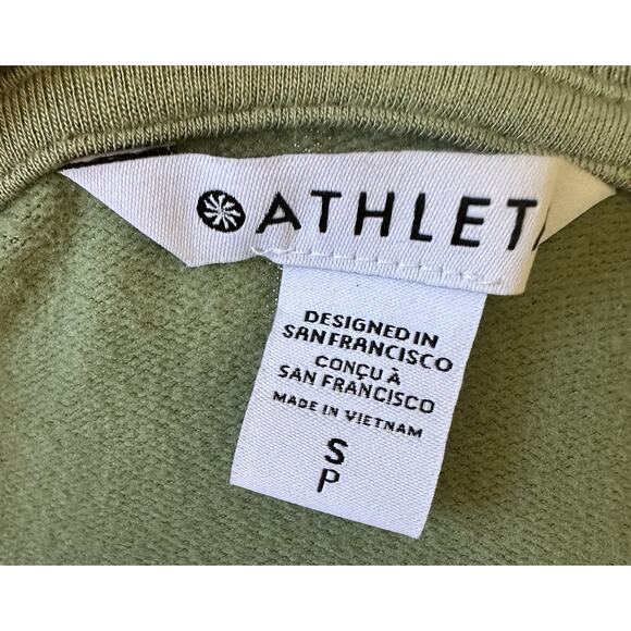 Athleta Coaster Luxe Sweatshirt Sage Green Soft Modal Blend Size Small SP Women - Picture 5 of 6
